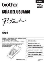 Brother P-touch H500 Guia Del Usuario