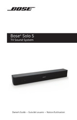Bose Solo 5 Guia Del Usuario