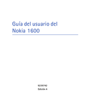 Nokia 1600 Guia Del Usuario