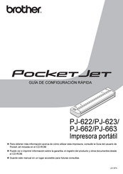 Brother Pocket Jet PJ-622 Guía De Configuración Rápida