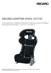 RECARO 7217737 Instrucciones De Montaje