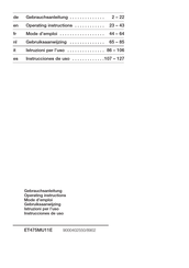 Siemens ET475MU11E Instrucciones De Uso