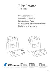 Fisher Bioblock Scientific SB3 Instrucciones De Funcionamiento