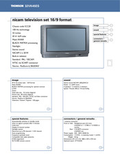 THOMSON 32VK45ES Manual Del Usuario