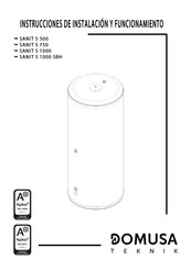 DOMUSA TEKNIK SANIT S 750 Instrucciones De Instalación Y Funcionamiento