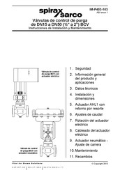 Spirax Sarco BCV8 Manual De Instrucciones