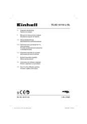 EINHELL TE-AG 18/150 Li BL Manual De Instrucciones Original