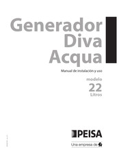 Peisa Diva Acqua 22 Manual De Instalacion Y Uso