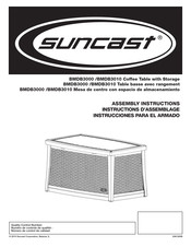 Suncast BMDB3000 Instrucciones Para El Armado