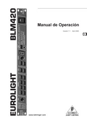 Behringer EUROLIGHT BLM420 Manual De Operación