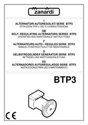 zanardi BTP3 1S Instrucciones Para Uso Y Mantenimiento