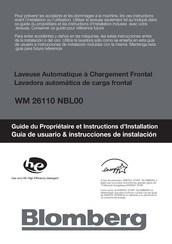 Blomberg WM 26110 NBL00 Guía De Usuario & Instrucciones De Instalación