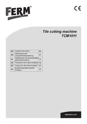 Ferm TCM1011 Traducción Del Manual Original