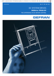 gefran TPD32-EV Manual De Instrucciones