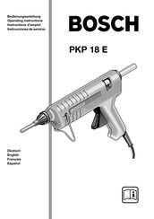 Bosch PKP 18 E Instrucciones De Servicio
