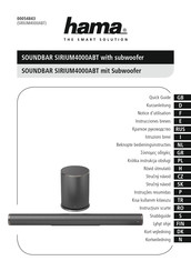 Hama SIRIUM4000ABT Instrucciones Breves