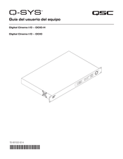 QSC Q-SYS DCIO-H Digital Cinema I/O Guia Del Usuario