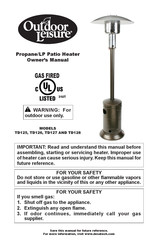 Outdoor Leisure TD128 Manual Del Propietário