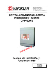 Notifier CFP-600-E Manual De Instalación Y Funcionamiento