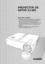 Casio XJ-360 Guia Del Usuario