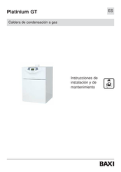 Baxi Platinium GT Instrucciones De Instalación Y De Mantenimiento