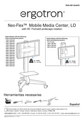 Ergotron Neo-Flex Mobile Media Center LD Guia Del Usuario