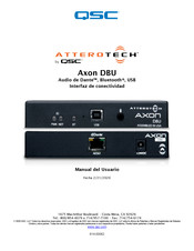 QSC Axon DBU Manual Del Usuario