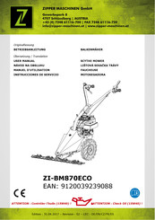 Zipper Maschinen ZI-BM870ECO Instrucciones De Servicio