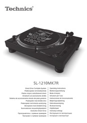 Technics SL-1210MK7R Instrucciones De Funcionamiento