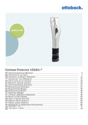 Ottobock Genium Protector 4X880 Instrucciones De Uso