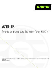 Shure A710-TB Manual De Instrucciones