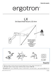 Ergotron LX Sit-Stand Guia Del Usuario