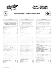 COZY CF55 Serie Instrucciones De Instalación Y  Operación