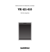 Gaggenau VR 421-610 Instrucciones De Utilización Y Montaje