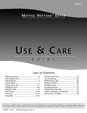 Maytag NEPTUNE MD98 Manual Del Usuario