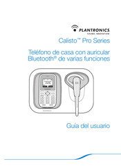 Plantronics Calisto Pro Serie Guia Del Usuario