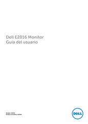 Dell E2016 Guia Del Usuario