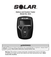 Solar BA9 Manual De Instrucciones