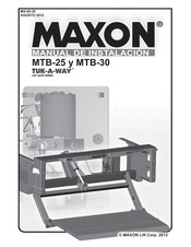 Maxon TUK-A-WAY MTB-25 Manual De Instalación