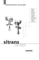 Siemens SITRANS LR 400 Manual De Instrucciones