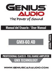 Genius Audio GMX Serie Manual Del Usuario