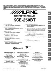 Alpine KCE-250BT Manual De Operación