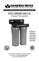 GrowMax Water Eco Grow 240 L/h Manual De Instrucciones