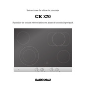 Gaggenau CK 270 Instrucciones De Utilización Y Montaje