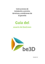 be3D DeeGreen Guia Del Usuario