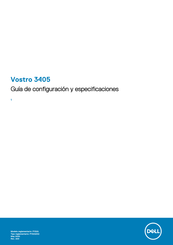 Dell Vostro 3405 Guía De Configuración Y Especificaciones