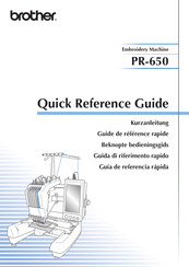 Brother PR650E Guía De Referencia Rápida