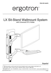 Ergotron LX Sit-Stand Guia Del Usuario