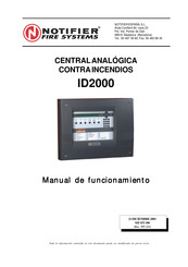 Notifier ID2000 Manual De Funcionamiento