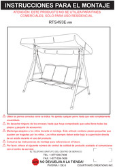 Courtyard Creations RTS493E-WM Instrucciones Para El Montaje